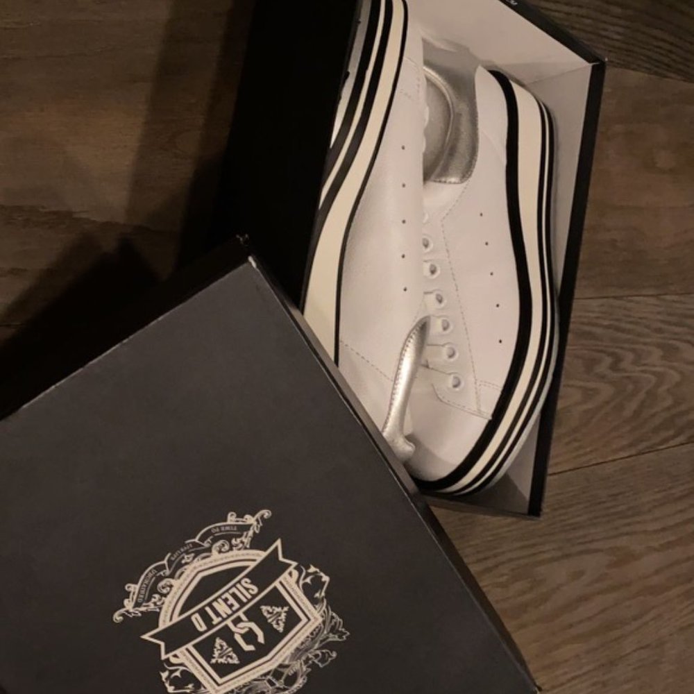 Silent D, siobhan white sneakers